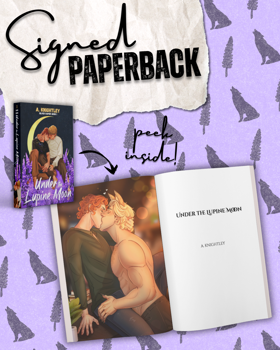 Under the Lupine Moon | Signed Paperback + Art Bundle