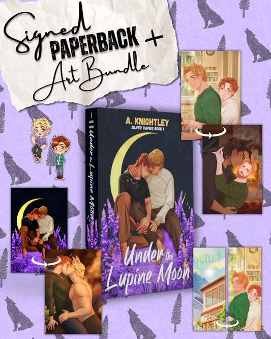 Under the Lupine Moon | Signed Paperback + Art Bundle