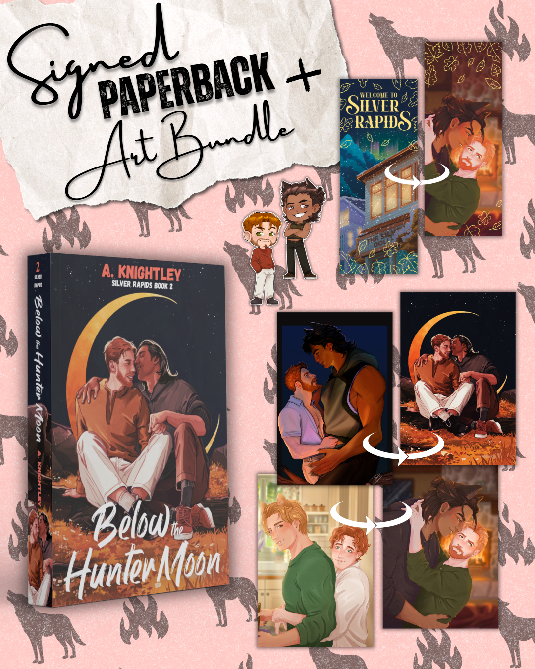 Below the Hunter Moon | Signed Paperback Art Bundle 1
