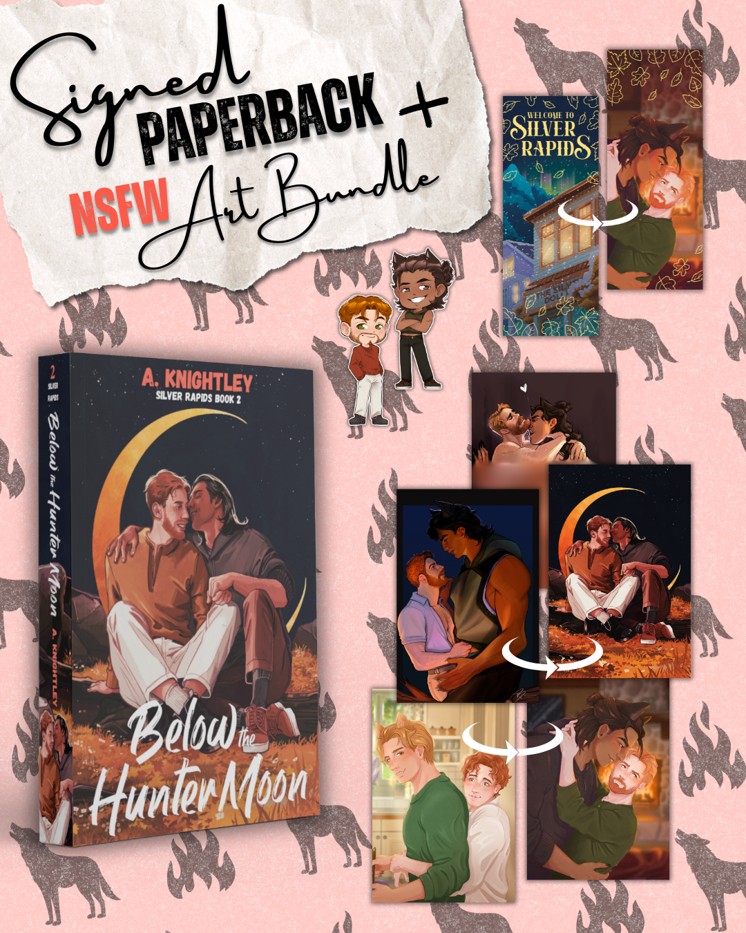 Below the Hunter Moon | Signed Paperback Art Bundle 2