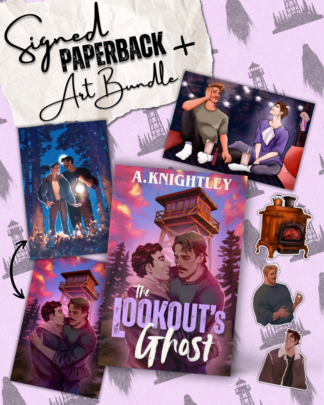 The Lookout's Ghost | Signed Paperback + Art Bundle